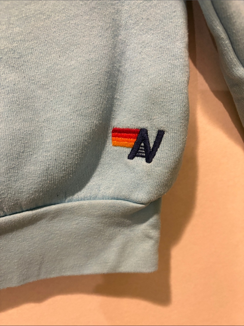Aviator Nation - Women's Lightning Bolt Fade Crewneck sweatshirt. Small. Blue - Picture 6 of 16